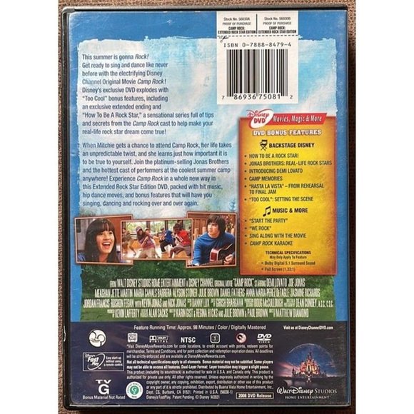 Camp Rock (Extended Rock Star Edition) - DVD - Disney - Picture 2 of 4